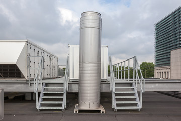 Fototapeta premium air ducts on the roof