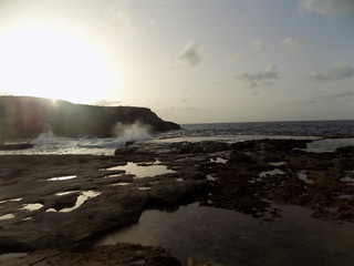 Sunset Water Splashing