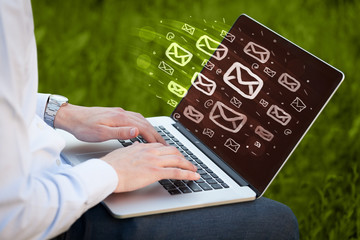 Concept of sending e-mails