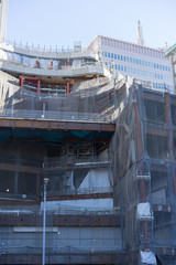 建設途中の東京の高層ビル 3