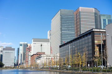 日比谷通り沿いの建物群の風景 2