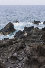 the coast of lanzarote, atlantic ocean