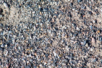 sandy gravel as a background
