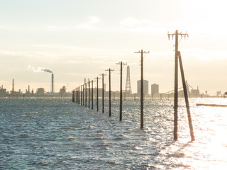 Obraz premium 江川海岸（千葉県木更津市）