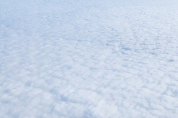 Clouds and sky view from airplane.