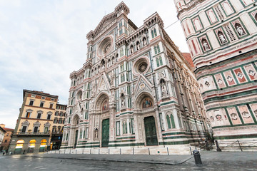 Florence Cathedral and campanile in morning
