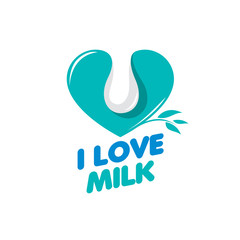 vector logo milk