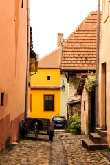 Fototapeta na wymiar medieval street colours
