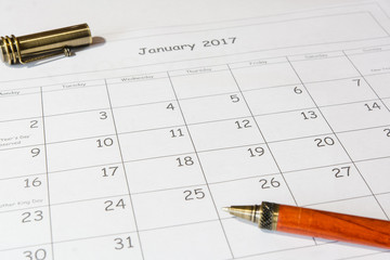 Analysis of a calendar January