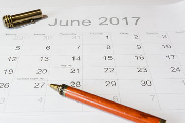 Analysis of a calendar June