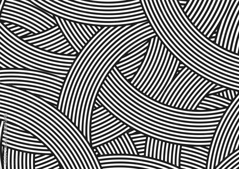 Wall mural parallel line pattern