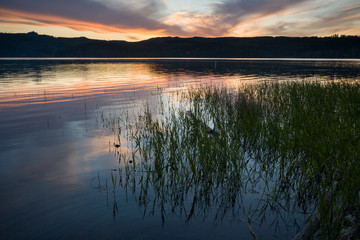 Sunset at Cottage Grove Lake, OR, USA