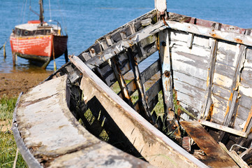 bateau echoué