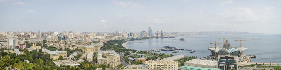 Fototapeta na wymiar Panorama of Baku, Azerbaijan