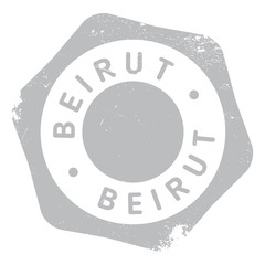 Naklejka na ściany i meble Beirut stamp rubber grunge