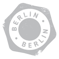 Fototapeta na wymiar Berlin stamp rubber grunge