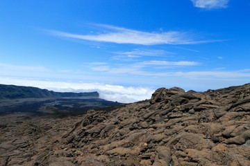 Piton de la Fournaise volcano, Reunion island, indian ocean, France, october 2016
