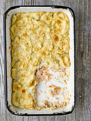 rustic english fish pie