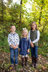 Fototapeta premium Siblings Together Outdoors