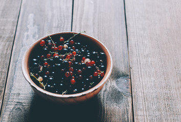 Berries On Wooden Table