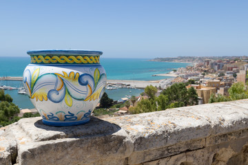 Detail view from Sciacca, Sicily, Italy - obrazy, fototapety, plakaty