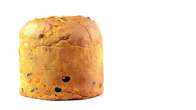 Traditional Italian Christmas panettone