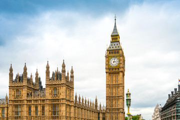 Obraz na płótnie Canvas Traditional view of Big Ben in London, United Kingdom