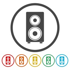 Speaker Icons set 