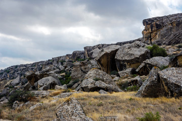 Rock in Gobustan, Azerbaijan