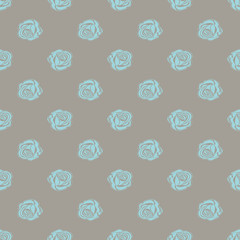 Seamless pattern Bud roses. 