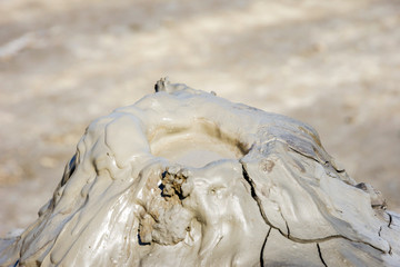 Mud volcano crater, Gobustan, Azerbaijan