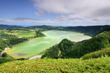 Paisagen da Lagoa Das Furnas nos Açores