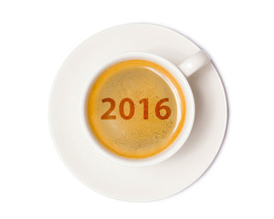 coffee cup top view  isolated on white background. with clipping path.