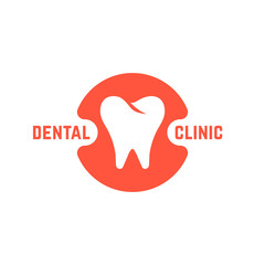 dental clinic with white tooth