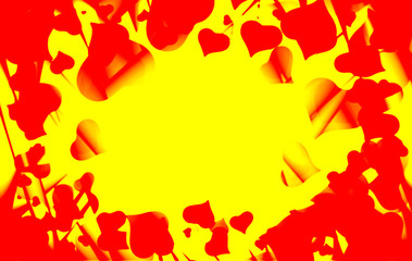 Abstract love background full of hearts. Valentine s day frame for card with copyspace