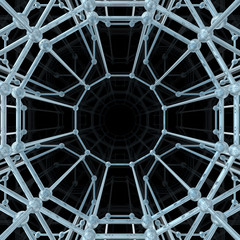 Abstract geometric pattern. Network connection