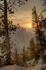 Sunrise in the Grand Canyon of Yellowstone
