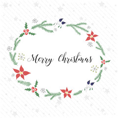 Christmas Wreath Print Design