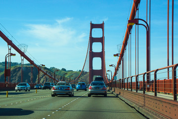 Mitten auf der Golden Gate Bridge