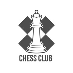 chess label, badge and design element