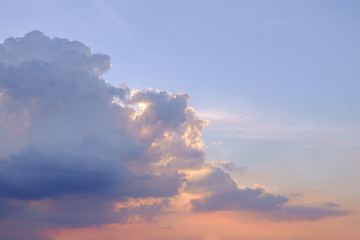 Sky and clouds / Sky and clouds at twilight.