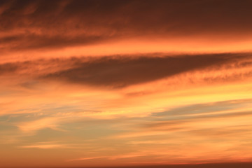 Naklejka na ściany i meble abstract landscape beautiful sky in sunset use for background