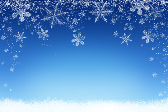 Weihnachten Winter Hintergrund mit Schneeflocken