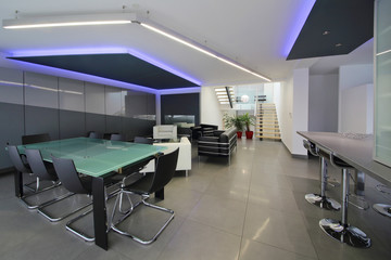 salon salle à manger design épuré contemporain