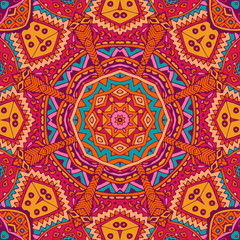 Abstract  ethnic sun seamless pattern ornamental 