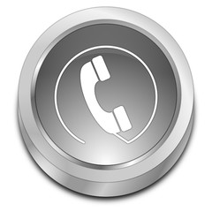 Phone call Button - 3D illustration