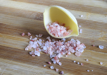 Pink salt from the Himalayas,
