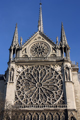 Fototapeta na wymiar Grande rosace de Notre-Dame-de-Paris, France