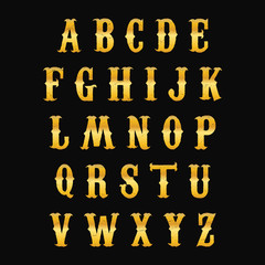 Golden alphabet