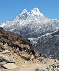 The trek near Ama Dablam (Mt. Everest region) - Nepal